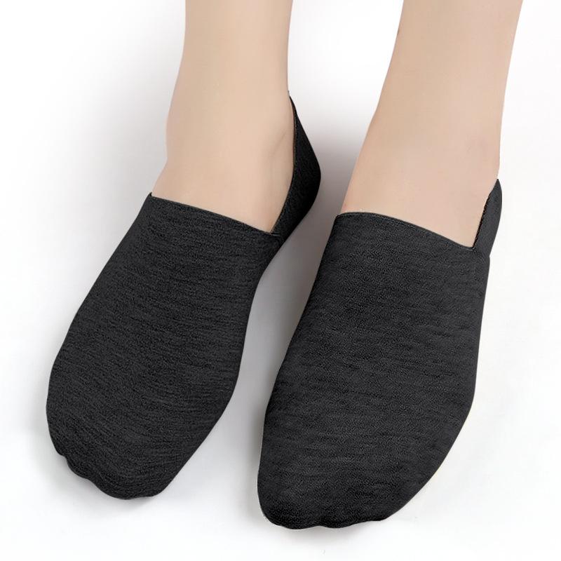 

Осенне-зимние кашемировые шелковые носки-подследники, мягкие и высокоэластичные, с силиконовой нескользящей пяткой, теплые и холодостойкие, невидимые однотонные носки-лодочки One Size