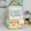 Small fresh schoolbag college backpack multi-compartment anti-theft design female junior high school student schoolbag