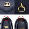 GUCCI Old Gucci Shoulder Bag vintage Navy blue Calfskin Women Used