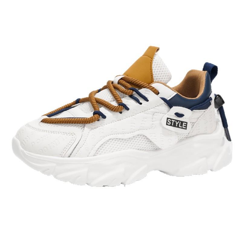 INS wind autumn breathable sports leisure comfortable thick sole heightening tide dad shoes soft sole running shoes