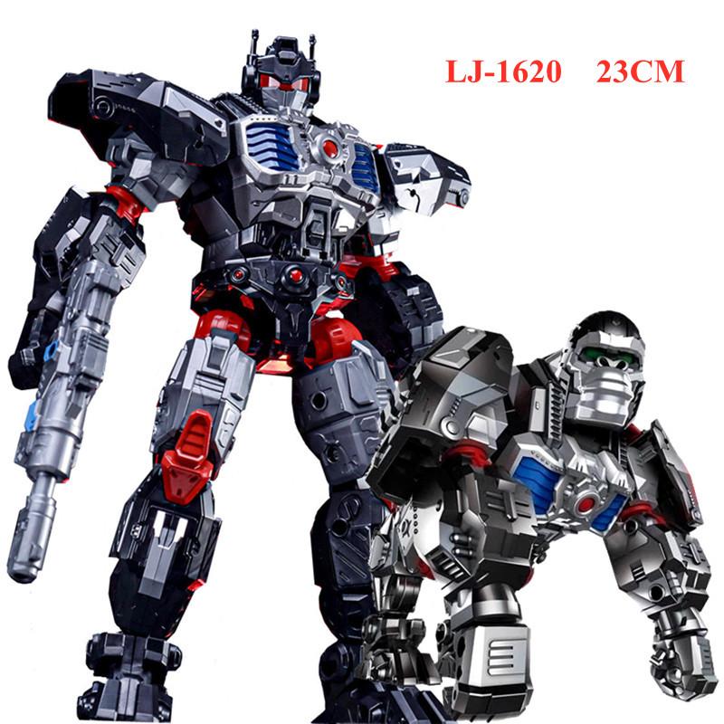 LIJIANG Cool 23CM Big Size Transformation Toy Movie Robot Car Animals Model Action Figure Boys Kids Gift 1620 TW-1032