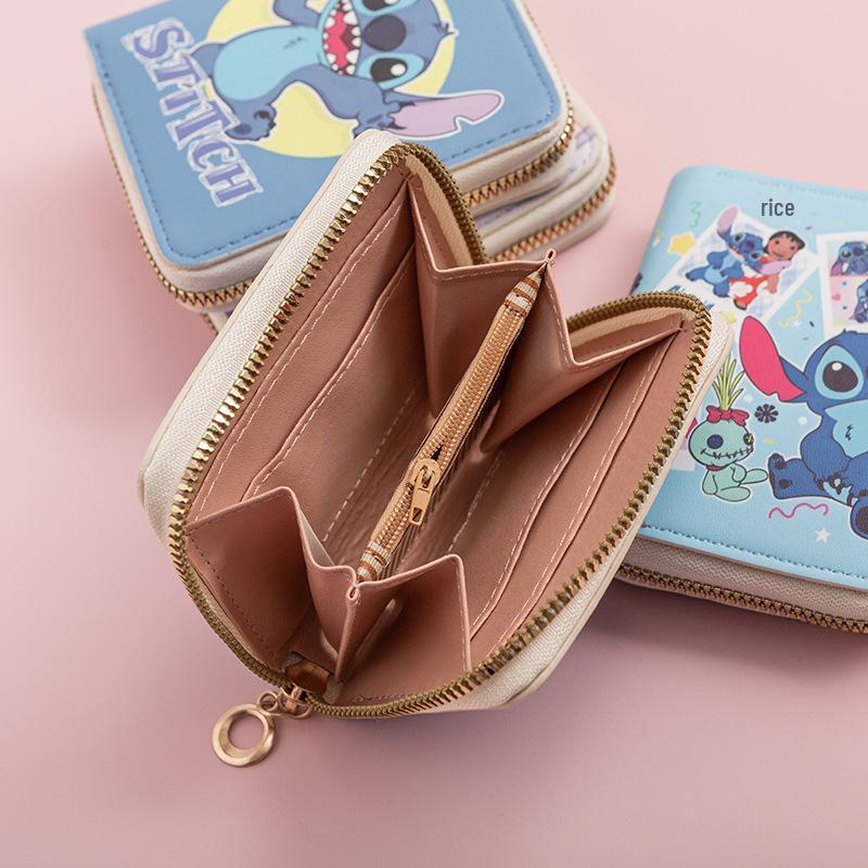 2024 Fashion Cartoon Mini Wallet: Short Zipper, Coin Purse, Student Card Holder