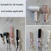Easy No Tools Required Wall Mount Holder For Hair Dryer And Curling Iron Organizers Space Saving Design Made Of ABS