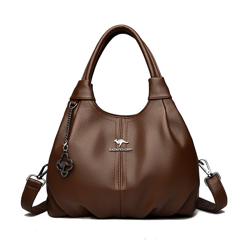 Designer Brand Top Quality Soft PU Faux Leather Casual Tote Bags for Women Handbag Luxury Female Shoulder Crossbody Bag