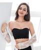 Plus Size Strapless Push-Up Anti-Slip Bra - Large Cup, Thin Style, Invisible Adhesive, Women's Bandeau.