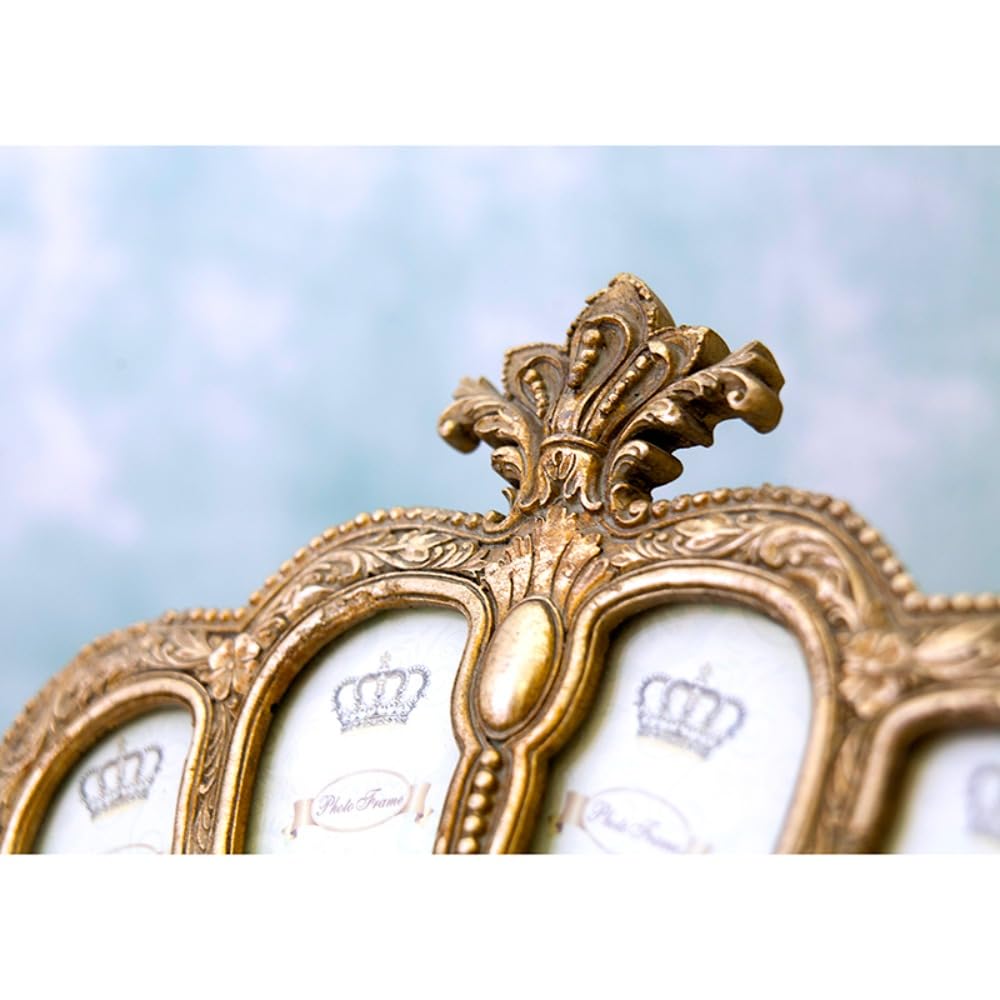 Akizuki Trading Royal Salon 4-Window Photo Frame Gold W29×D2×H19cm X700 (CY9)