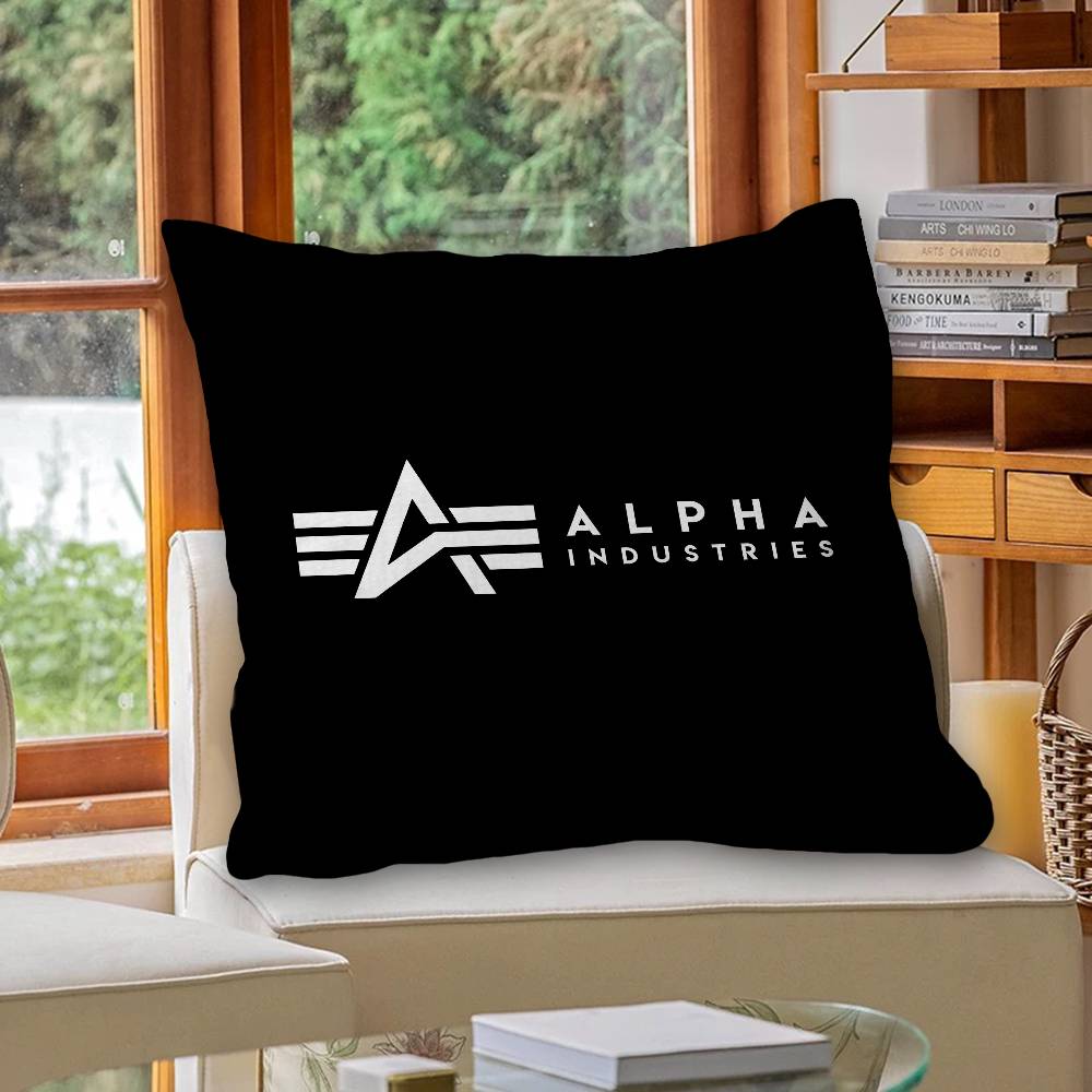 A-Alpha La I-Industries Logo Cushion Cover Car Throw Pillow Case For Sofa Car Christmas Gift 40X40Cm 45X45Cm
