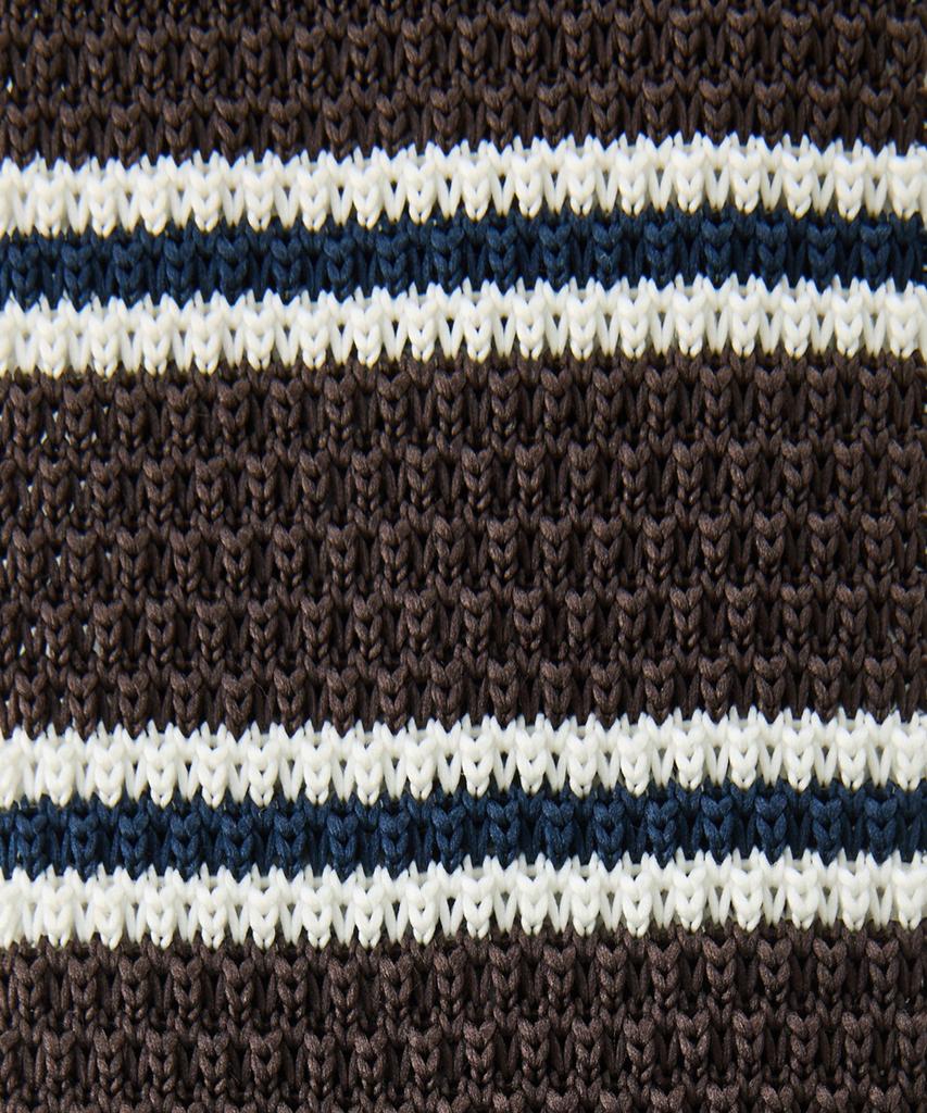 STCO Codigallery Double-Stripe Knit Tie Brown_Cntwz15Bth