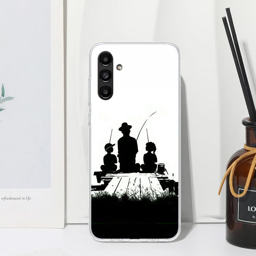 Hunting Fishing Man Phone Case For Samsung Galaxy A17 A37 A57 A16 A26 A36 A56 A15 A25 A35 A55 A14 A24 A34 A54 A13 A23 A33 A53 A0
