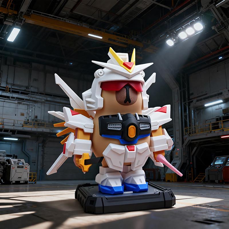 

Kapii Strike Freedom Gundam Figure: 3D Printed Magnetic Desktop Ornament Toy