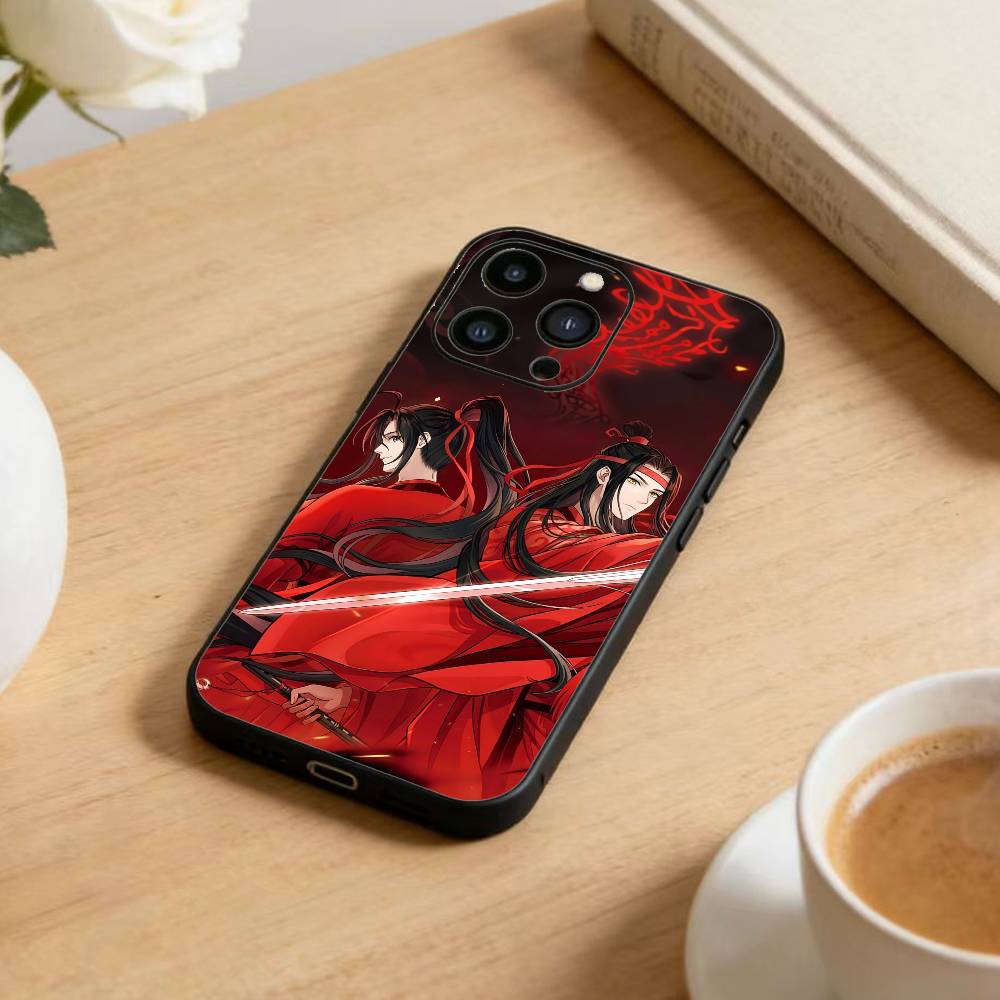 Grandmaster-Demonic Cultivation Phone Case For iPhone 17 16 15 14 13 12 Max Plus Silicone Black Cover