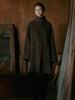LENINA Mori Herringbone Handmade Half Coat_Brown