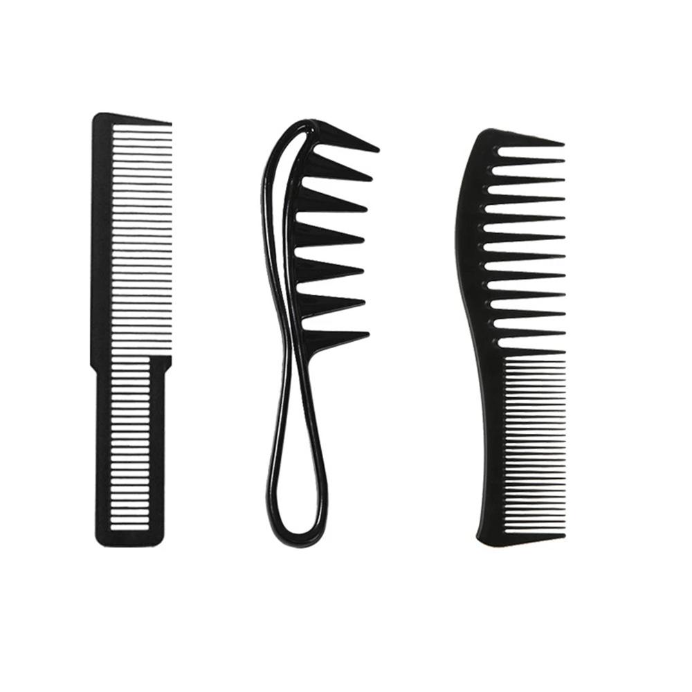 

3PCS/1SET Large-toothed Comb Set Wide-toothed Comb Smooth Comb Oil Head Styling Comb For Use In Hair Salons