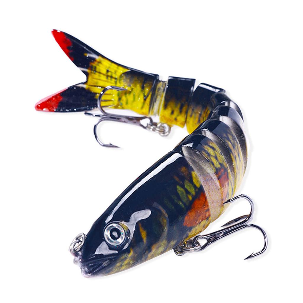 18g Multi Jointed Swimbaits 13.4cm Fishing Lure 8 Segment Artificial Hard Bait Bionic Swimming Lures with Hook for Bass