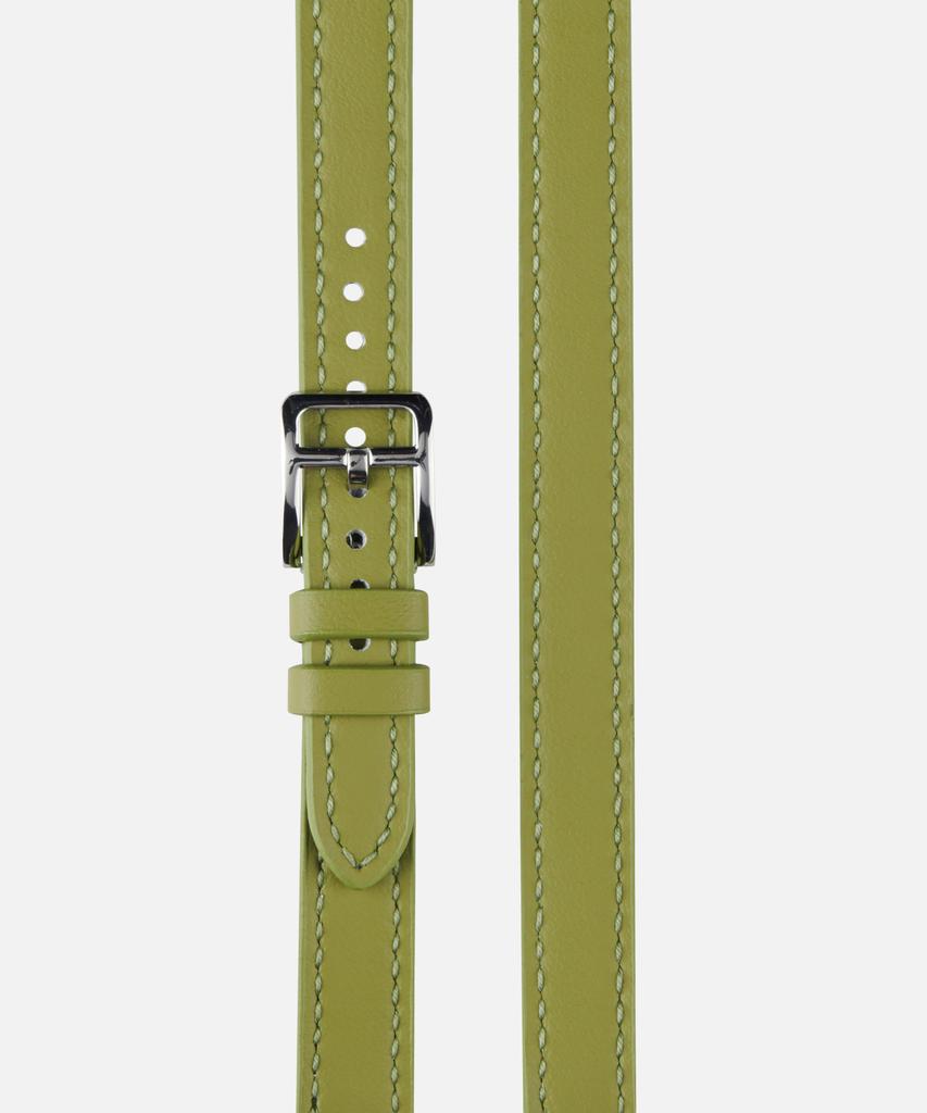 Adeo Apple Watch Cinturino Doppio Sottile Doppio Giro in Ecopelle Cinturino per Orologio Verde Oliva (Digitare A)