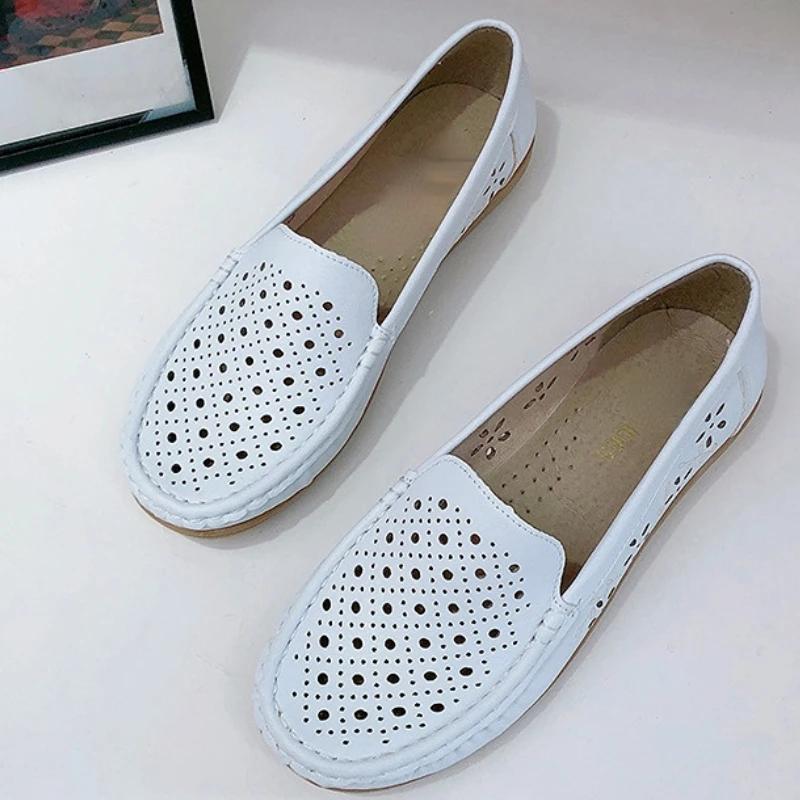 Fashion Summer New Fashion Round Toe Nurse Shoes Soft Sole Non-slip Sandals Flat Shoes Breathable Casual Sports Women's Shoes