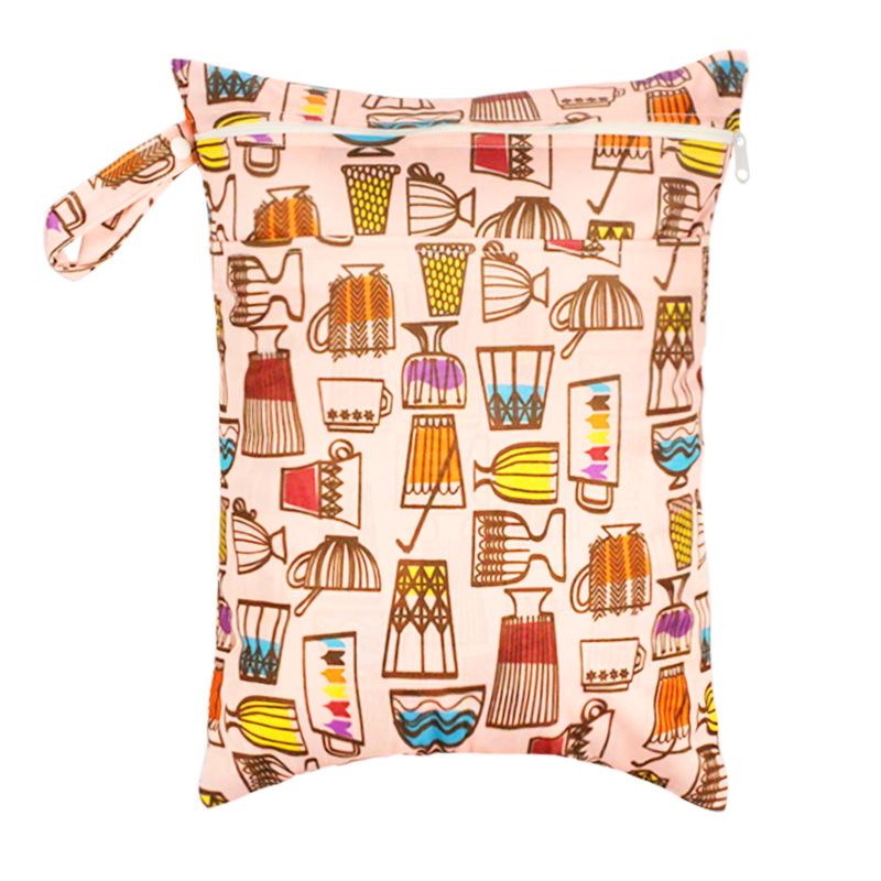 Washable Wet/Dry Separation Diaper Bag for Baby Clothes & Underwear