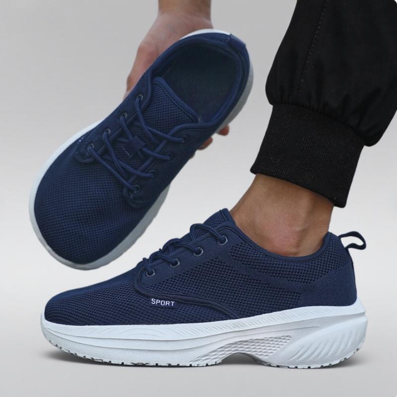

Men S Platform Wide Toe Shoes Big Toe Friendly Workout Footwear Sustainablememory Foam Insole Sneakers Breathable Travel Shoes 36