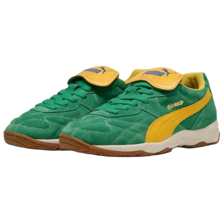 Puma King Indoor Royalty Archive Green Yellow Sizzle Men Sneakers 401684-02