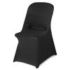 30 Pcs Black Chair Covers, Polyester Spandex Chair Cover, Stretch Slipcovers for Wedding Party Dining Banquet Flat-Front Chair Covers, Fits Chair
