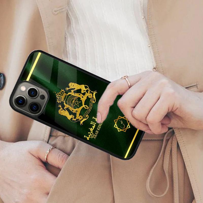 Morocco Map Flag Bumper Magnetic Phone Case For APPLE iPhone 17 Air 16 14 13 12 Pro Max 15 Plus Wireless Charge MagSafe Cover