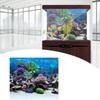 FILFEEL Aquarium Background Fish Decorations Pictures PVC Adhesive Poster Underwater Coral Backdrop Decoration Paper Cling Decals Sticker(61 * 41cm)