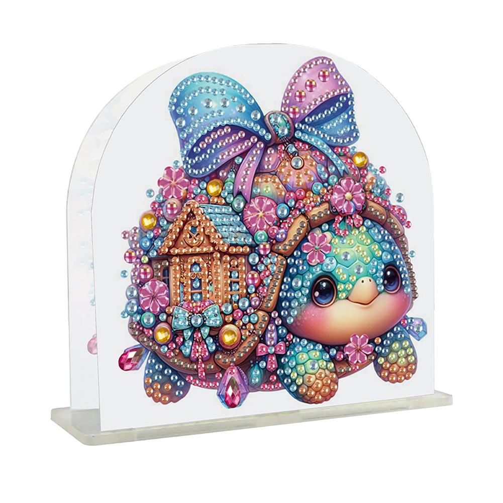 Diamond Painting Napkin Holder Rack Desktop Ornament Diamond Painting Tissue Storage Rack Acrylic Double Sided Xmas Table Decor