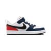 Nike Court Borough Low 2 PS White Midnight Navy Black Red DO7447-101