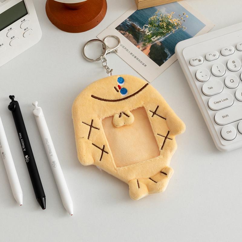 Cartoon Animal Characters Plush Album Card Holder Bus Card Bank ID Card Protective Display Sleeves Backpack Pendant Gifts