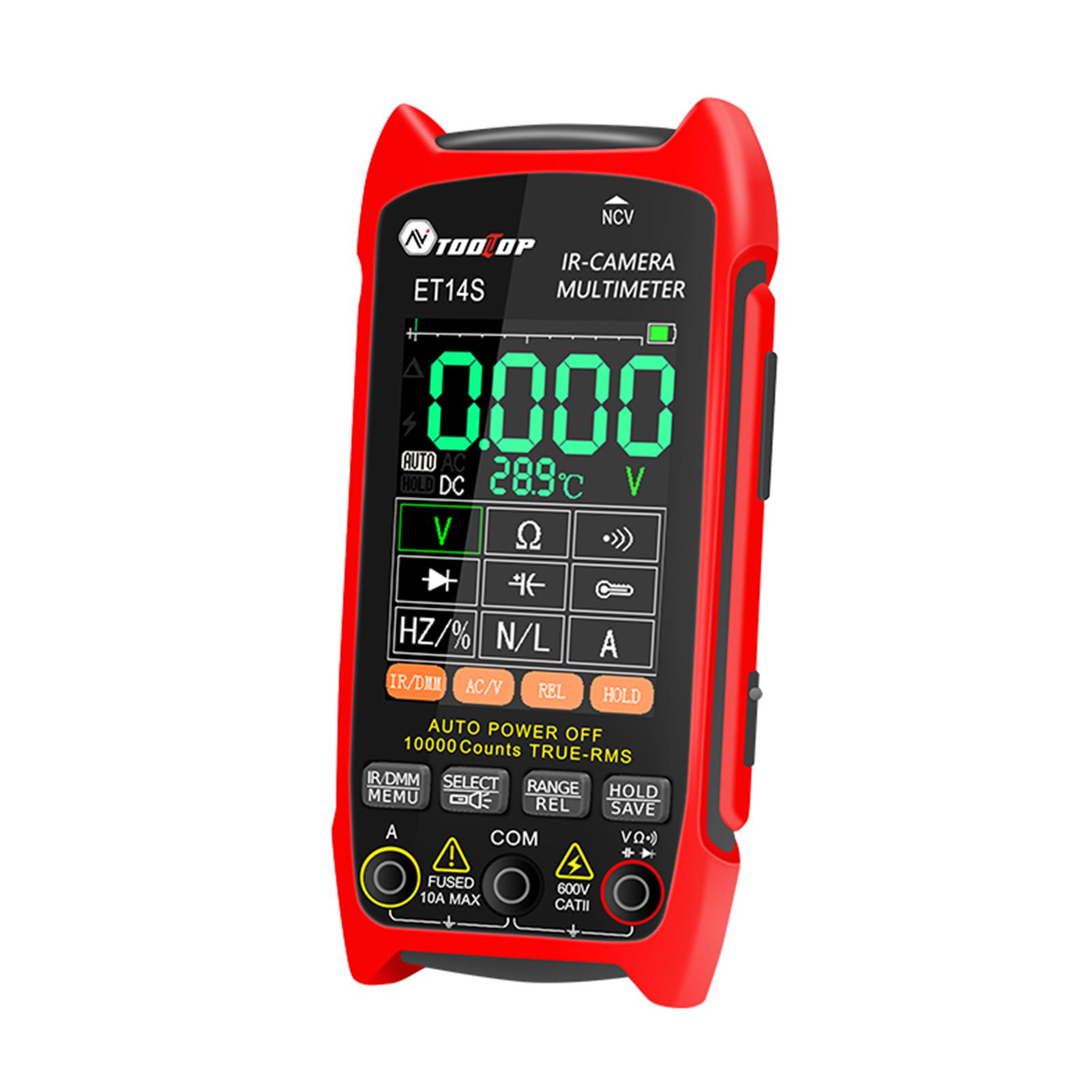 

Thermal Imaging Multimeter 2-in-1 Multimeter 240 * 240 Resolution 2.8inch Touch Screen 25Hz S for Pets Under 3kg / 6.6 Lb червоний