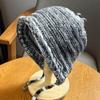 New Rainbow Striped Knitting Wool Beanie Hat Women Girl Winter Warm Crochet Ear Protection Cap Korean Ski Snow Windproof Bonnet