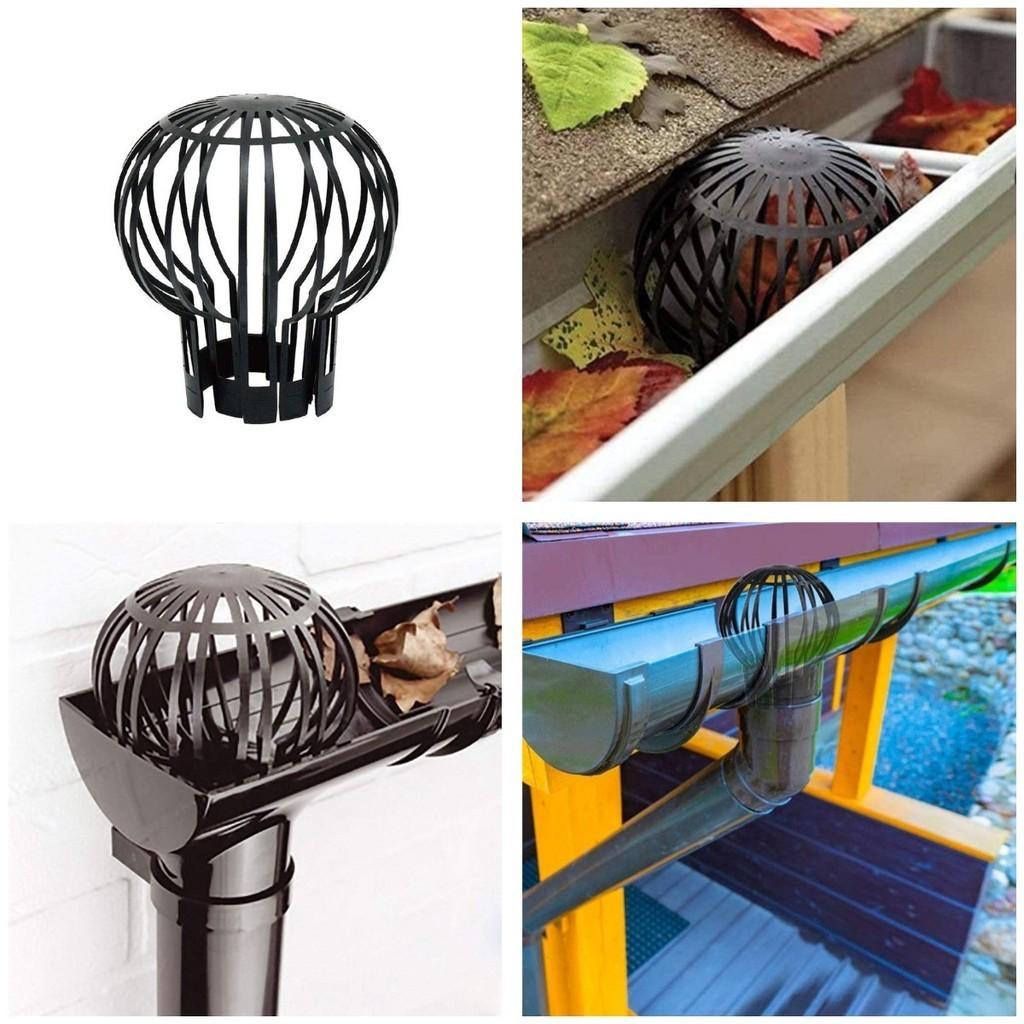Leaf Guard Drain Strainer Outdoor Balcony Rainwater Protector Black Pp Material