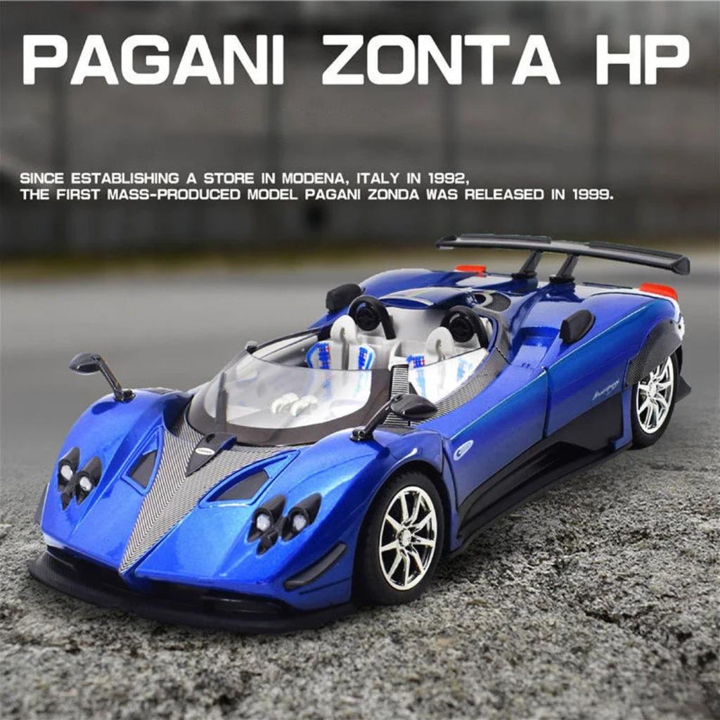 1/32 Pagani Zonda HP Barchetta Alloy Concept Sports Car Model Diecasts Metal Racing Car Vehicles Model Sound Light Kids Toy Gift
