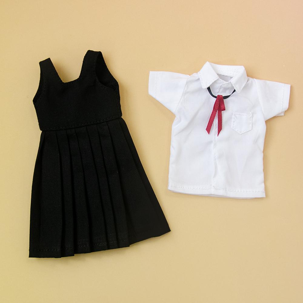 Blyth Puppenkleidung BJD Kleid Schuluniform Kariertes Kleid Kawaii JK Stil Outfit für OB24 YMY Licca Azone Modepuppen Zubehör