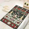 1Pc Christmas Nutcracker Tradition Rug Office Carpet Indoor Outdoor Doormat Nonslip Soft And Comfortable Living Room Christmas Halloween Gift D91812