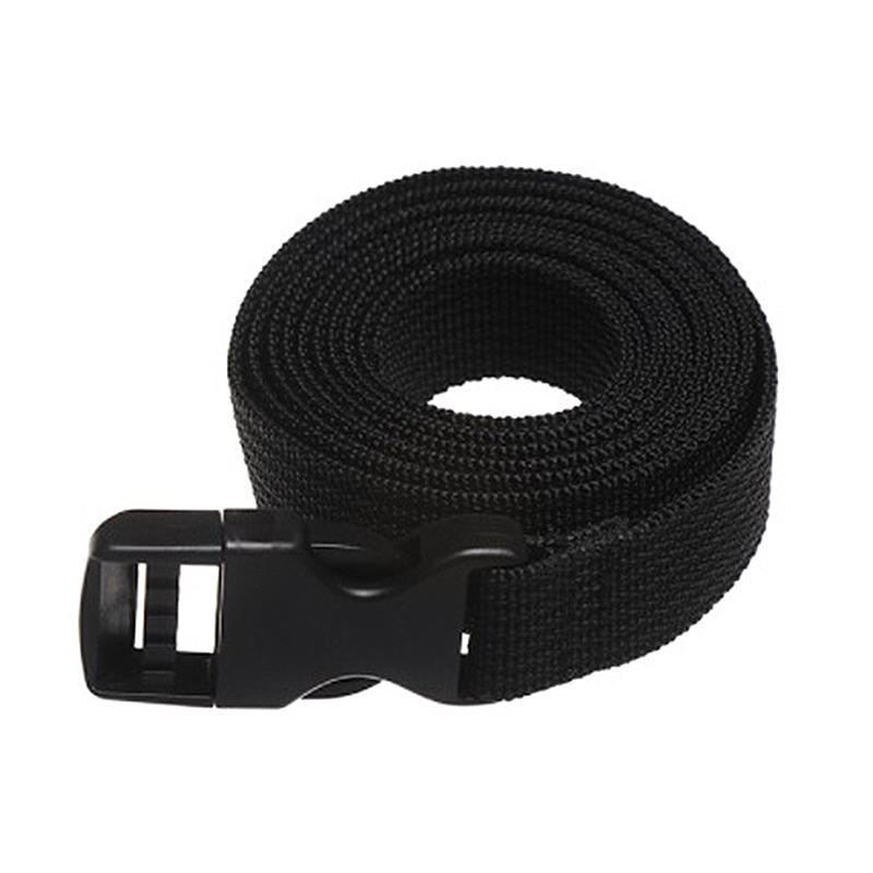 Cestovní uvázané nylonové zavazadlo s přivázaným nákladem Černé Odolný popruh na opasek s přezkou vačkou Cestovní sady Outdoor Camping Tool