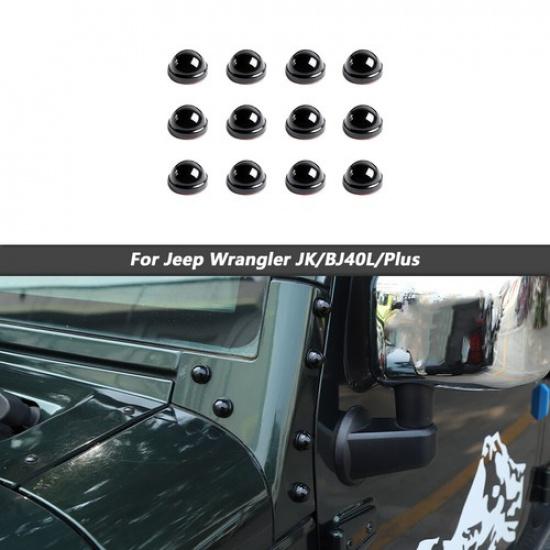 Black A-Pillar Screw Protector Cover Trim For JK Jeep Wrangler Accessories 07-17