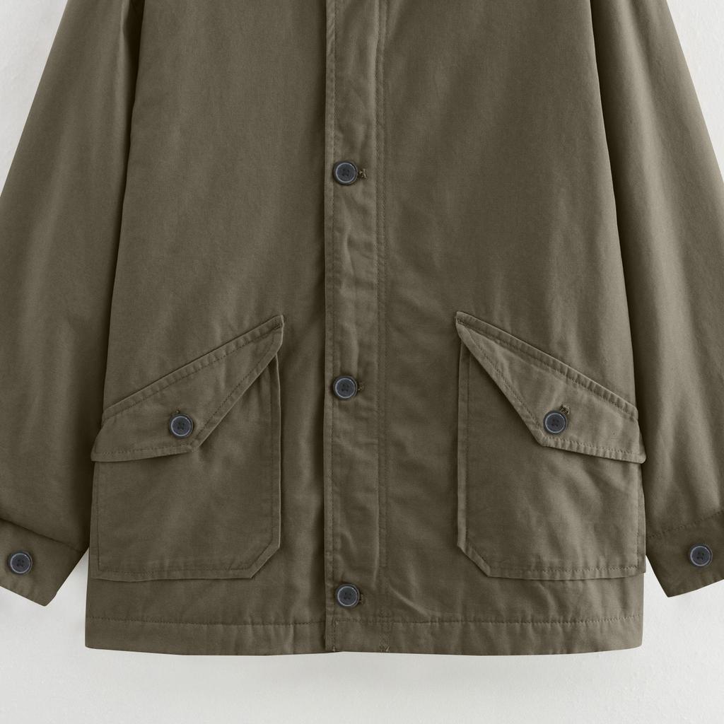 Women's Faux Suede Button Jacket Oversized Gathered Hem Short Length Coat Casual Vintage Outerwear With Pockets