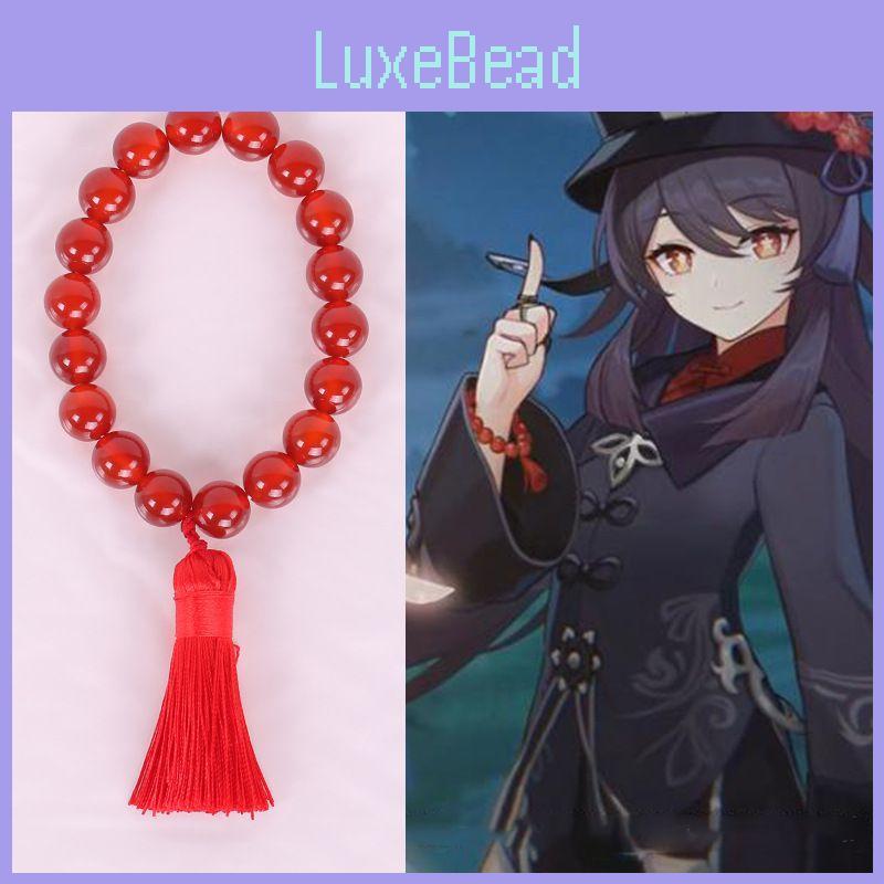 Tao Genshin Hu Bracelet Wristlet Costume Accessories Figue Red Hand Beaded