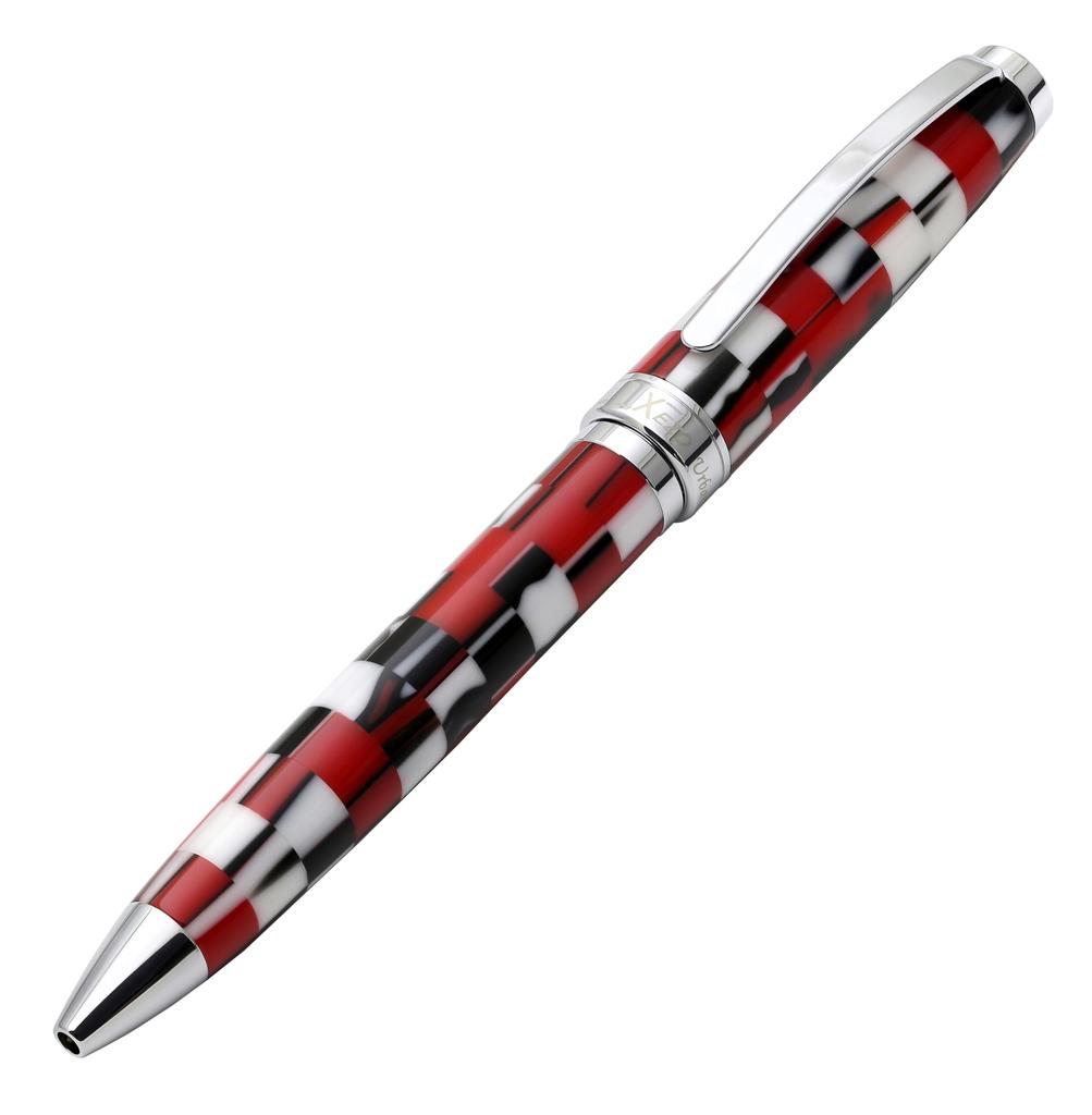Xezo Urbanite II Trek Red Retro Style Serial Medium Nib Ballpoint No two are Pen. alike.
