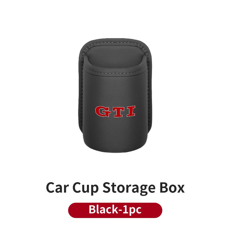 

2026 Hot For Volkswagen VW Leather Car Water Cup Holder Interior Drink Rack Organizer For Volkswagen VW Golf GTI Polo Passat Sci