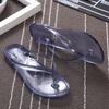 Crystal Jelly Transparent Cool Slippers Female Summer Student Korean Version of Fashion Trend Outer Wear Pinch Foot Flip-flops Flat Bottom
