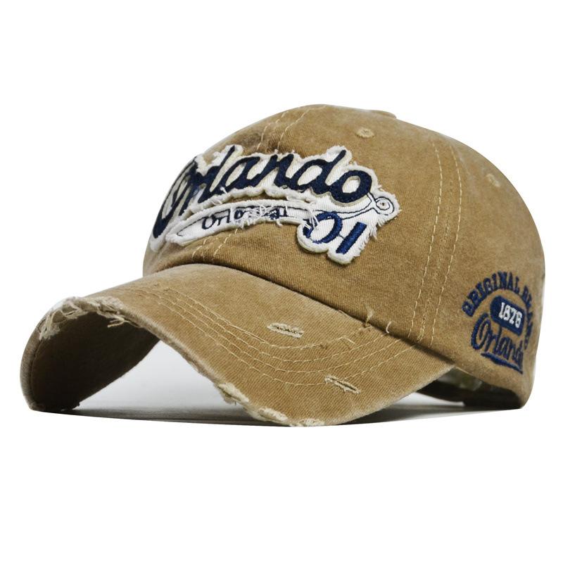 

Бейсболка из денима, летняя, с вышитыми буквами Oakland Orlando, шляпа от солнца Adjustable