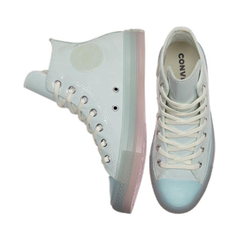 Converse All Star Get Tubed Jelly Sole Abrasion Resistant Non-Slip Shock Absorption High Top Board Shoes Unisex Turquoise