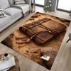 1PC Ancient Book Non-Slip Floor Carpet Compatible for Office&Living Room&Bedroom&Dining Room - Flat-Weave Machine-O385