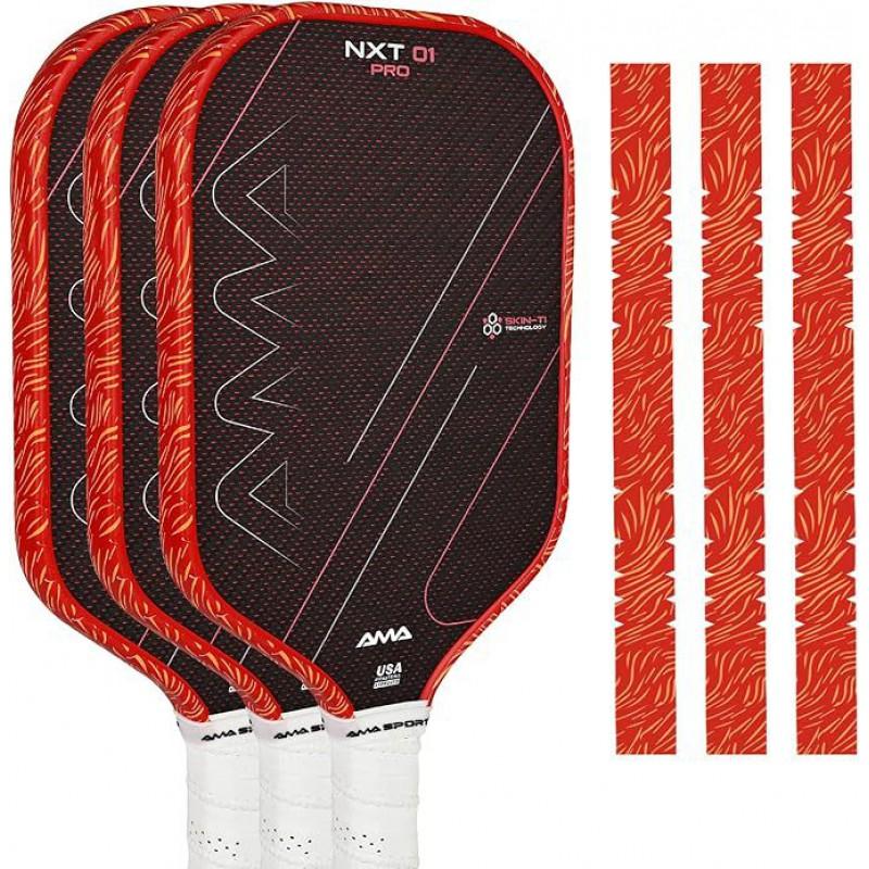 AMA SPORT Padel Racket Edge Guard 3-Pack Wear-Resistant Scratch-Proof Pro Training Match
