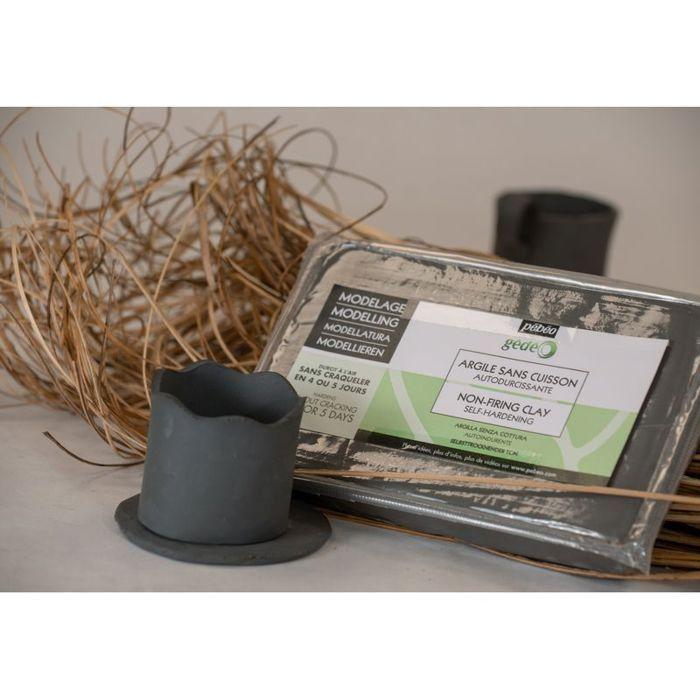 Pâte à modeler - Gédéo - Auto-durcissante - 1,5 Kg - Noir - Sèche à l'air