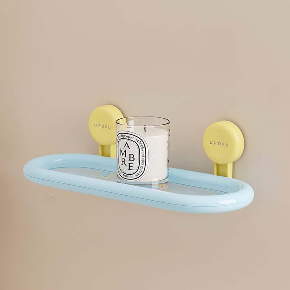 Free Punch Suction Cup Storage Shelf Drainable Toiletries Organizer  Bathroom Accessories