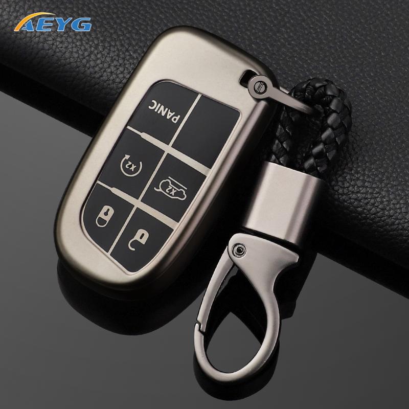 JQS4 TPU Auto Shell Fob Holder For Jeep Renegade Frand Cherokee Dodge Journey Charger Chrysler 200 300 300 Remote Holder keychain