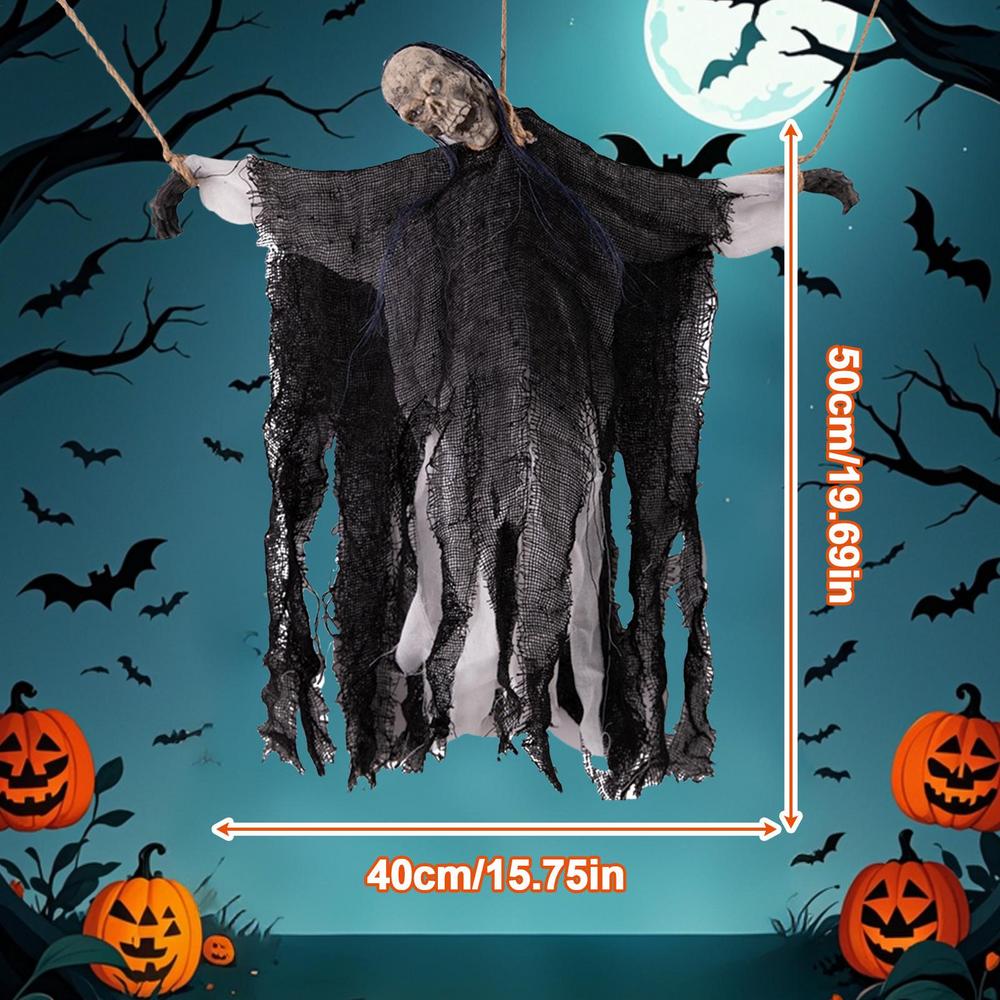 Halloween Decorations Outdoor Halloween Glow Scary Ghost Flying Pendant Photo Props Holiday Decor Spooky For Yard Haunted House